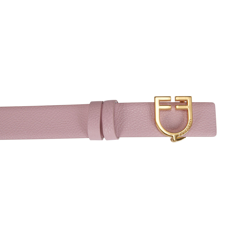 Double face smooth leather belt