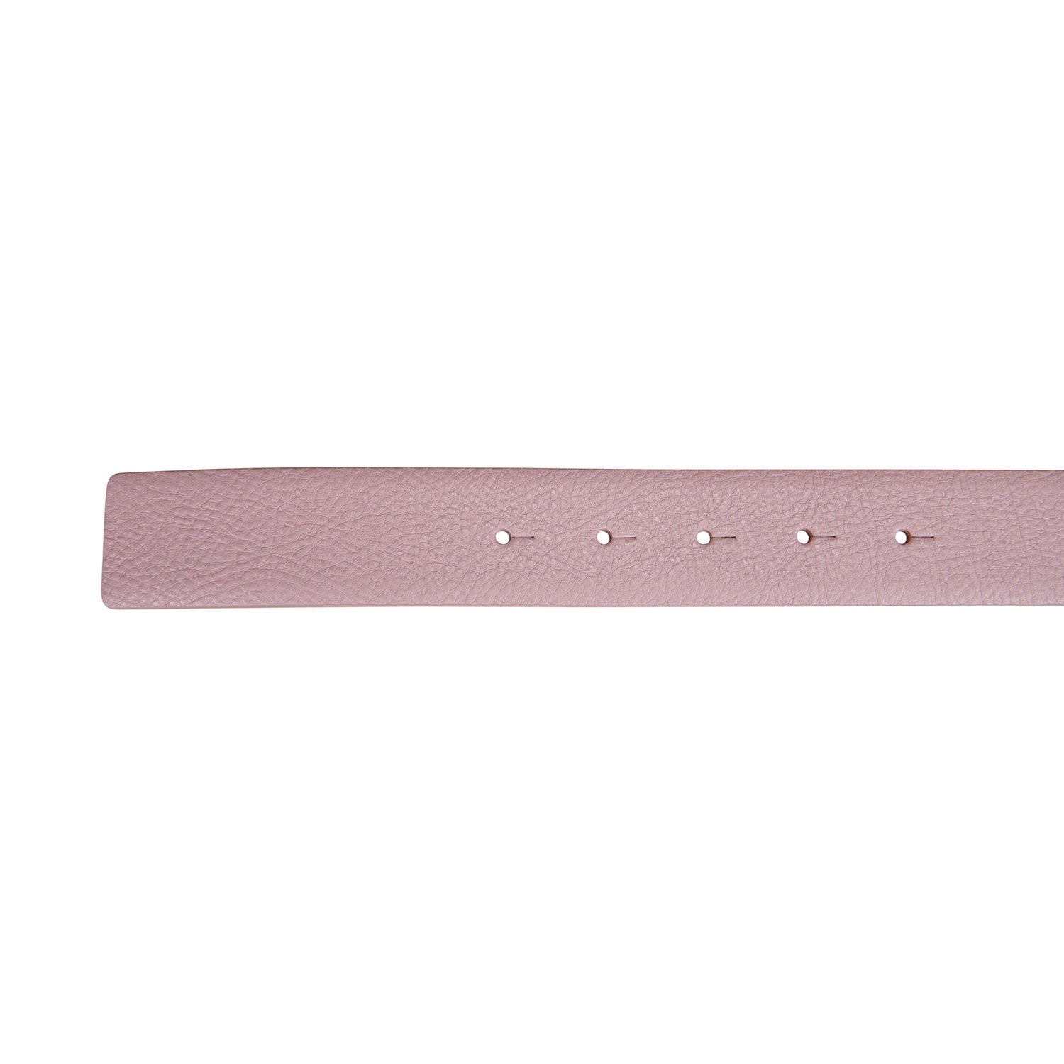 Double face smooth leather belt