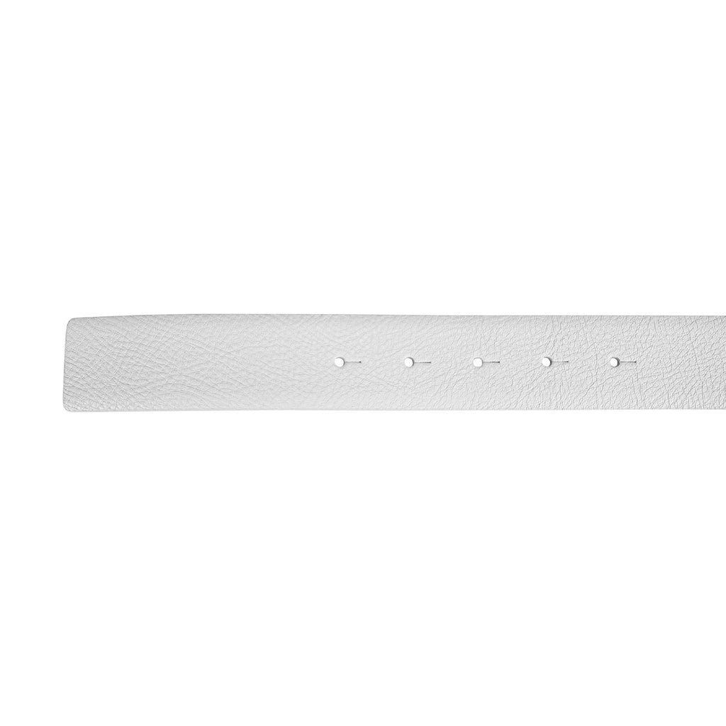 Double face smooth leather belt