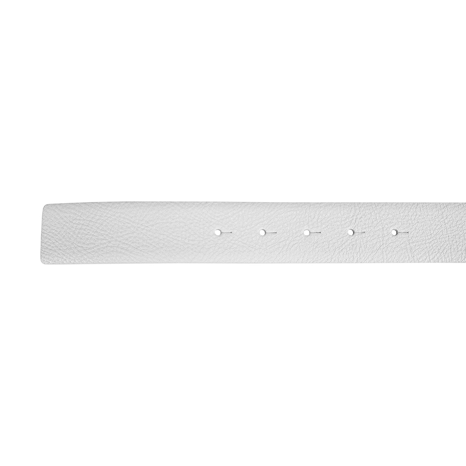 Double face smooth leather belt