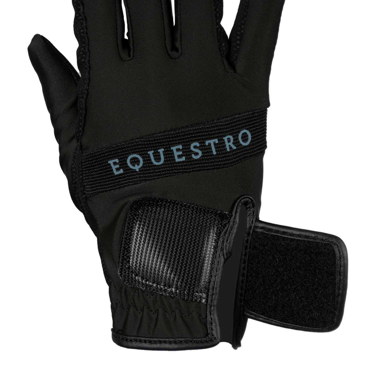 Gloves in technical fabric with multicolor logo