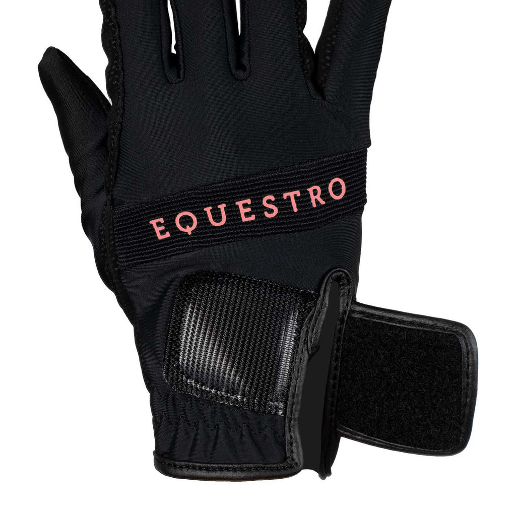 Gloves in technical fabric with multicolor logo