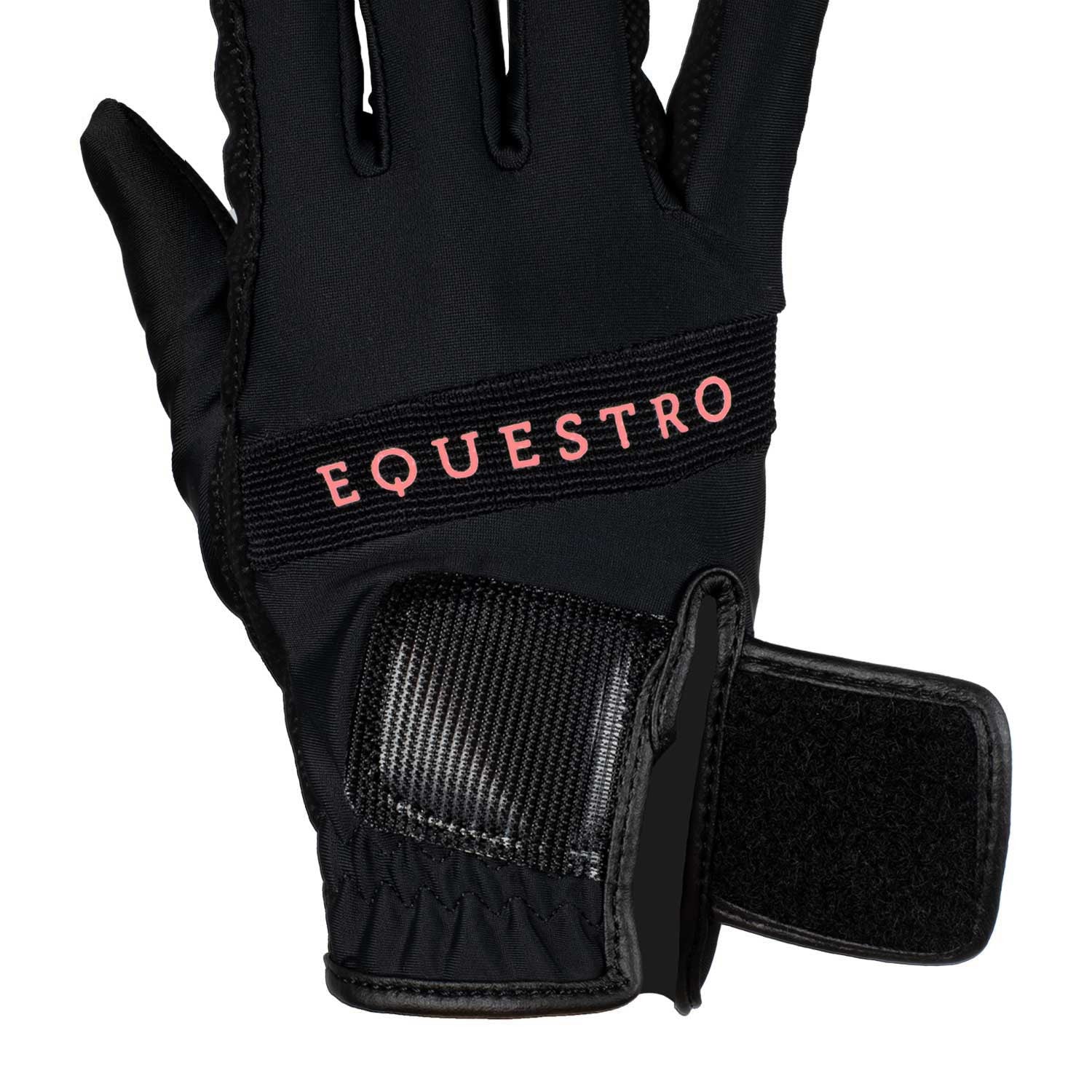 Gloves in technical fabric with multicolor logo
