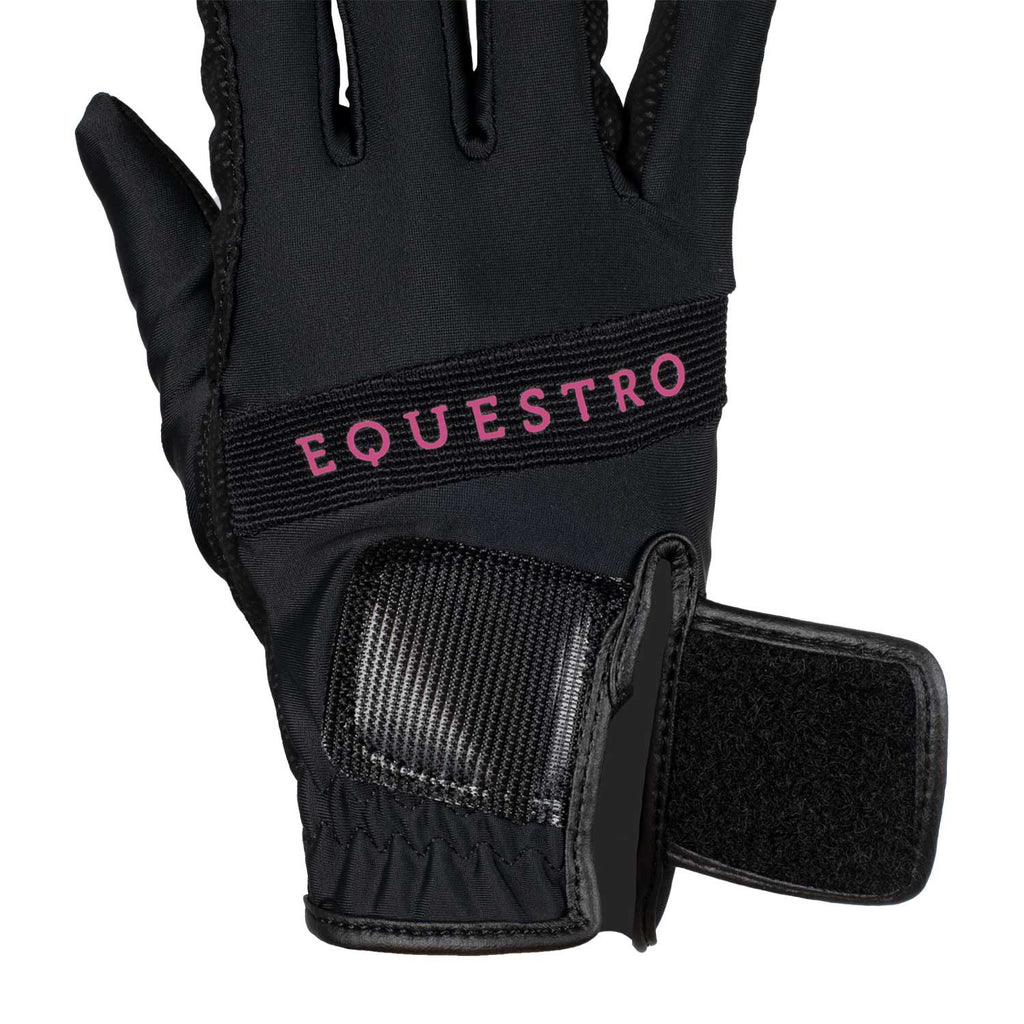 Gloves in technical fabric with multicolor logo