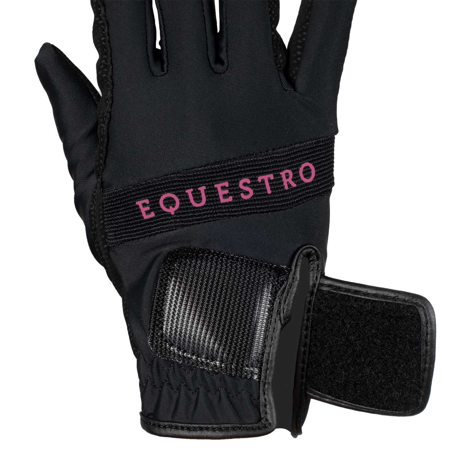 Gloves in technical fabric with multicolor logo