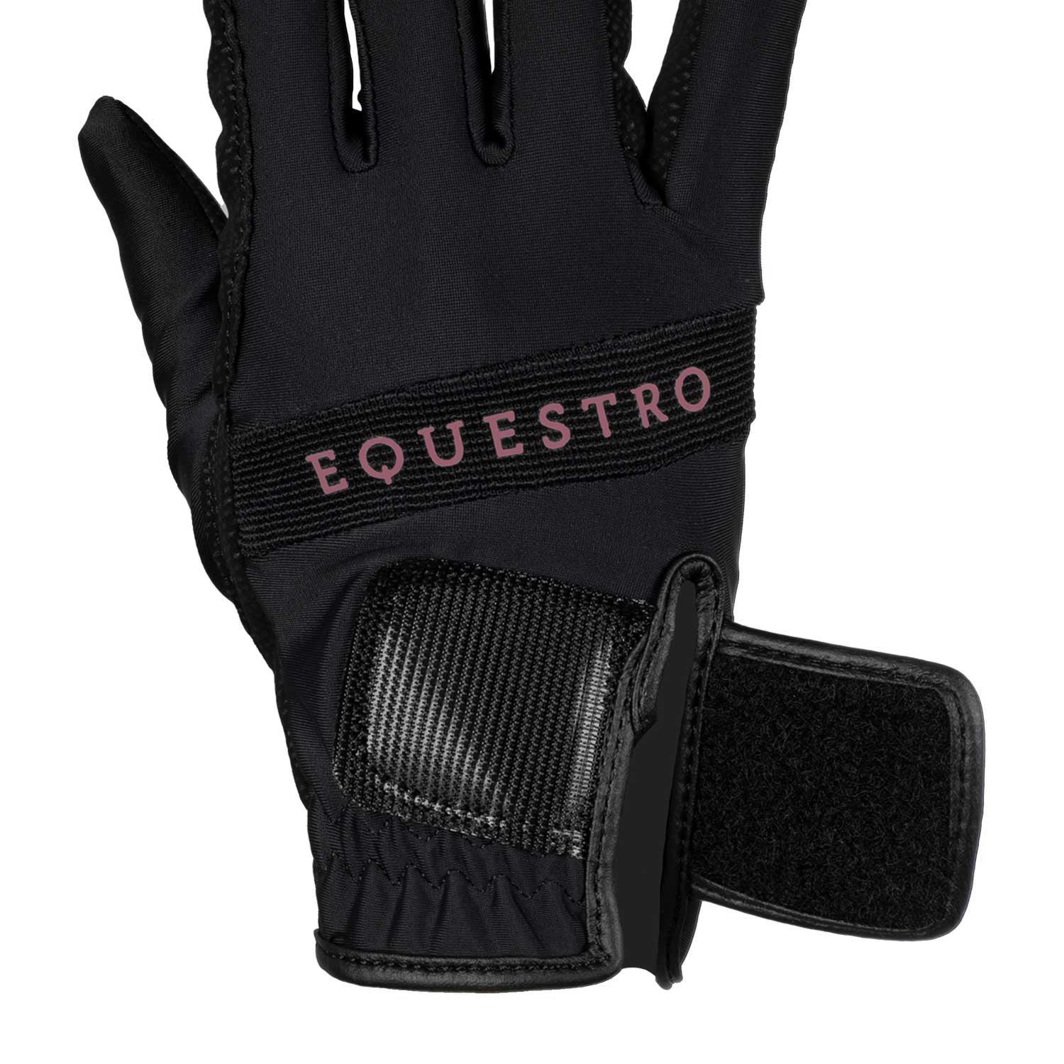 Gloves in technical fabric with multicolor logo