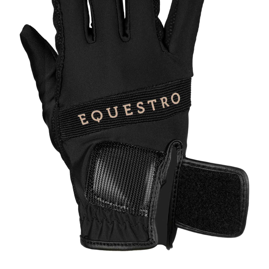 Gloves in technical fabric with multicolor logo