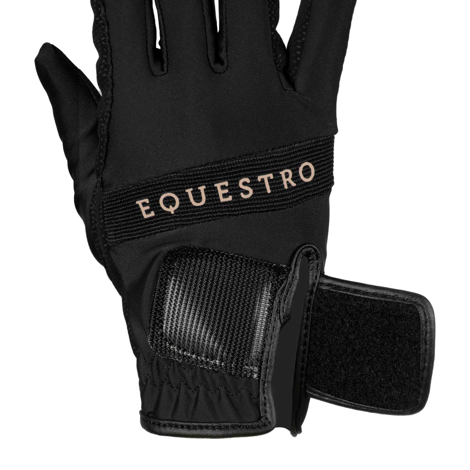 Gloves in technical fabric with multicolor logo