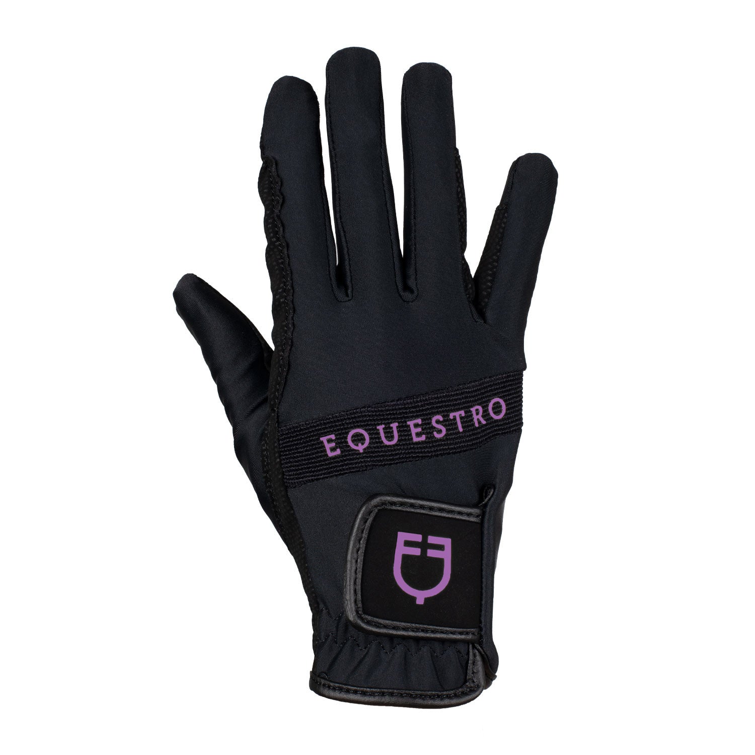 Equestro Gloves in technical fabric with multicolor logo