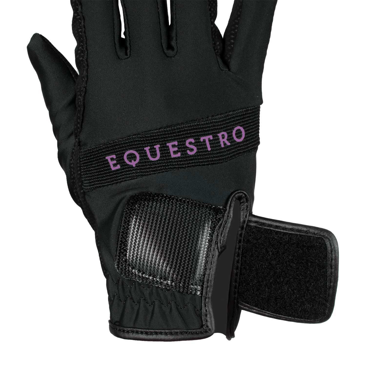 Gloves in technical fabric with multicolor logo