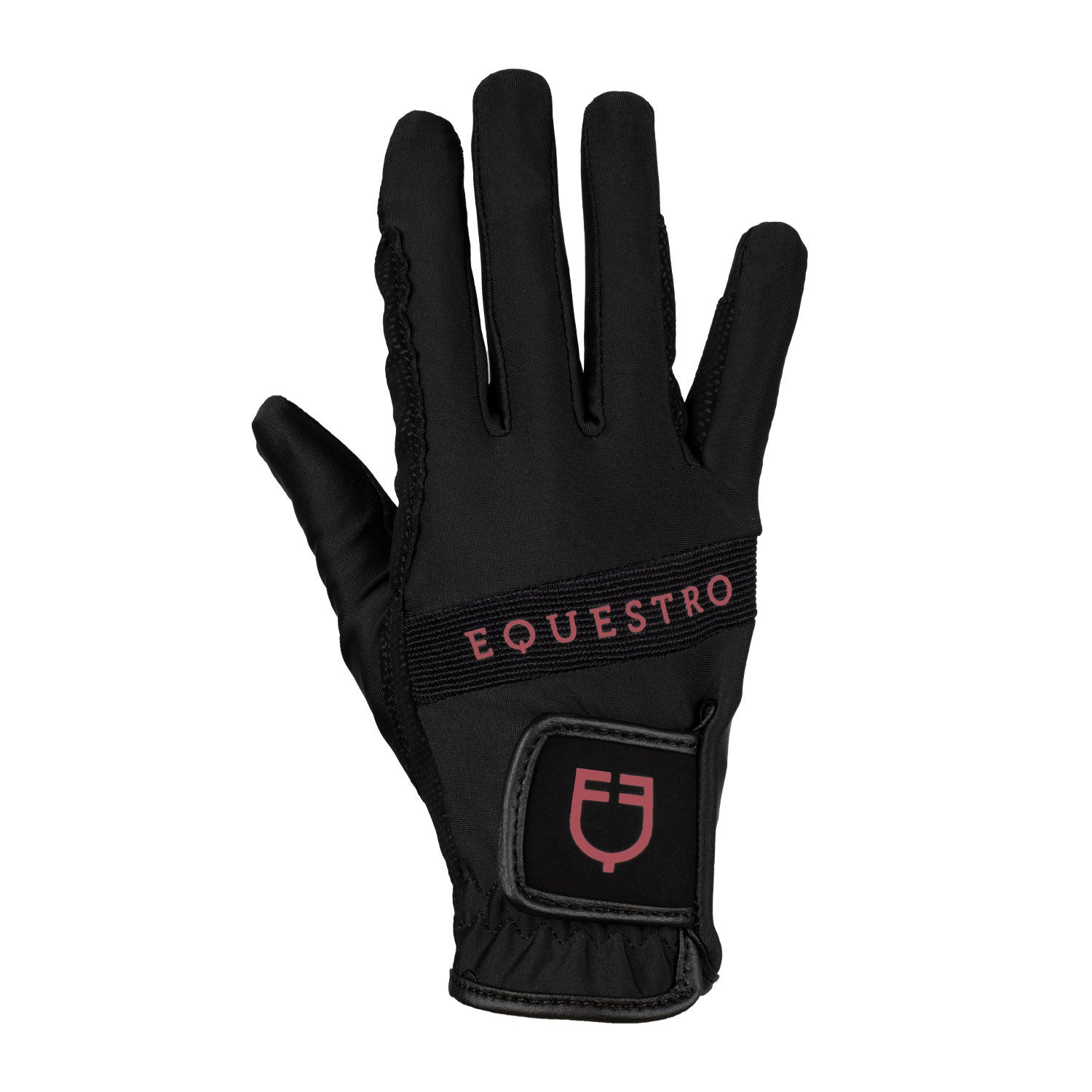 Equestro Gloves in technical fabric with multicolor logo