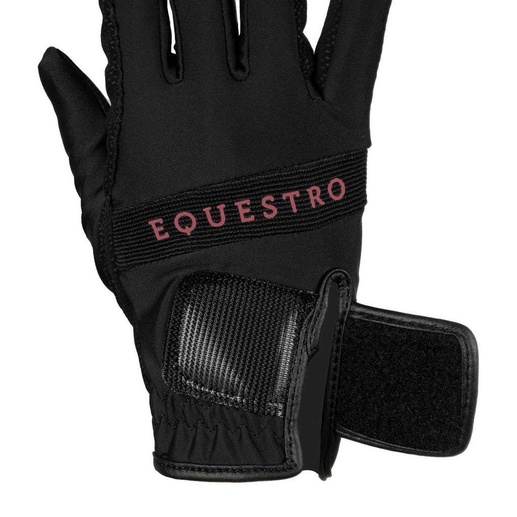 Gloves in technical fabric with multicolor logo