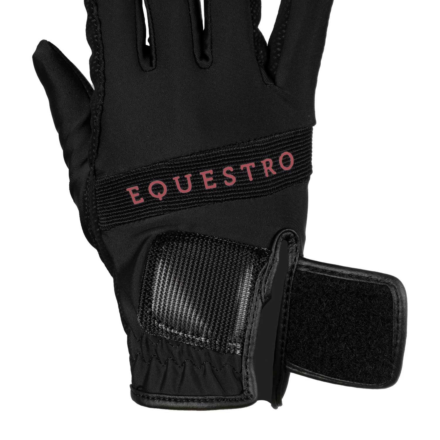 Gloves in technical fabric with multicolor logo