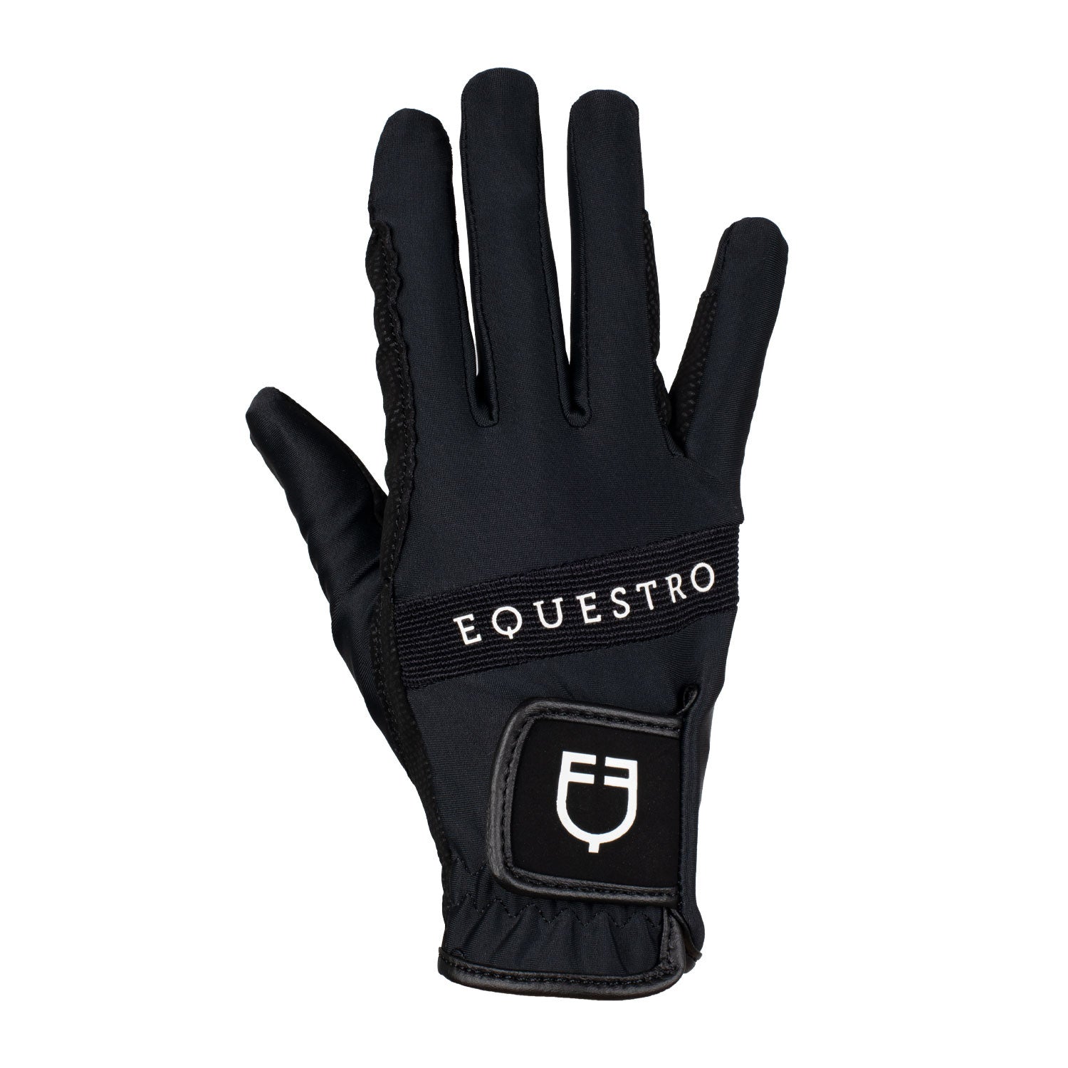 Equestro Gloves in technical fabric with multicolor logo
