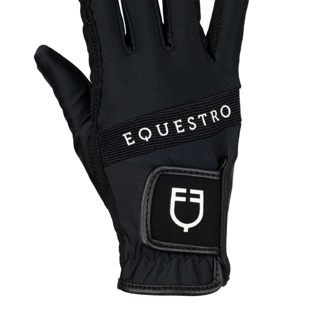 Gloves in technical fabric with multicolor logo