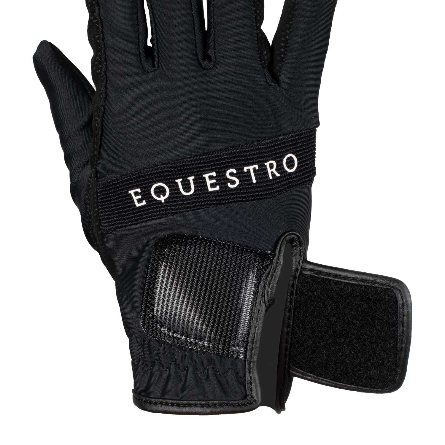 Gloves in technical fabric with multicolor logo