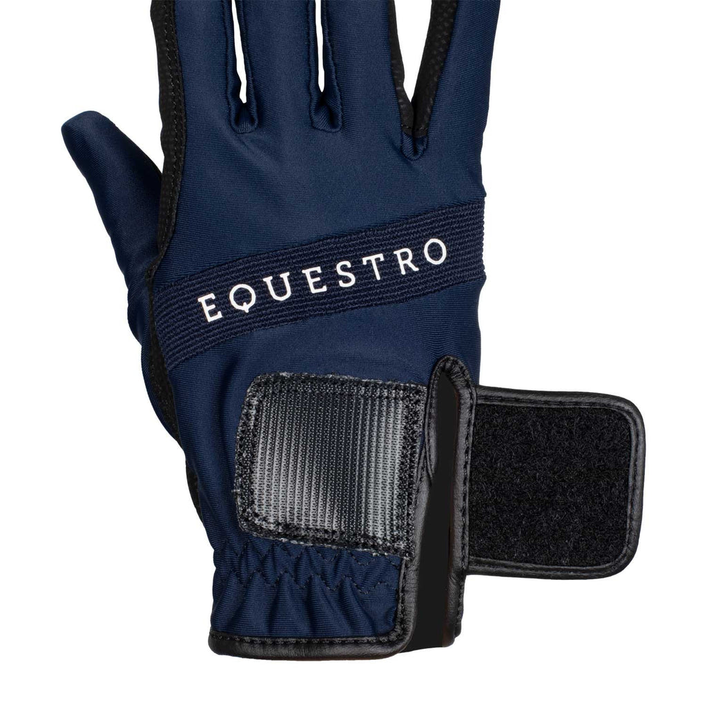 Gloves in technical fabric with multicolor logo