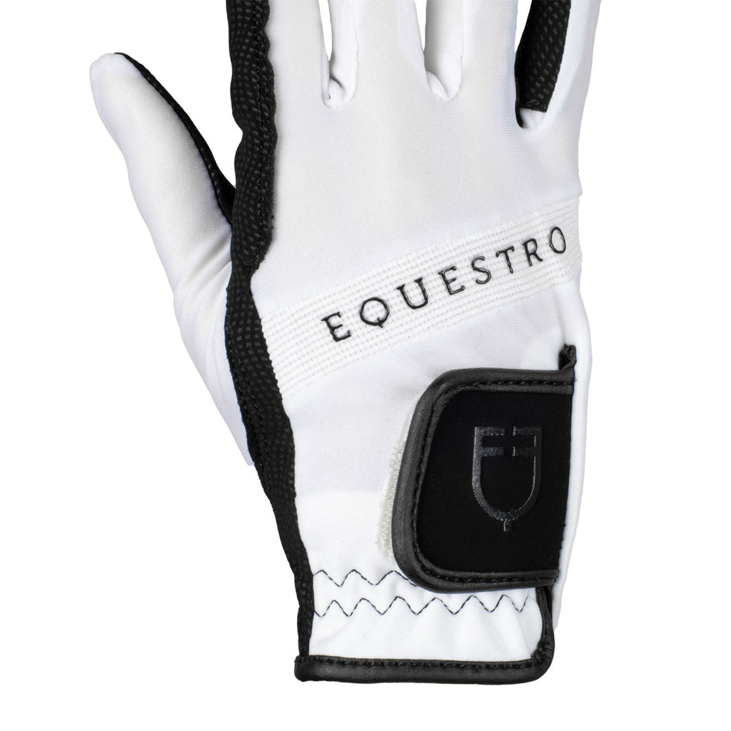 Gloves in technical fabric with multicolor logo