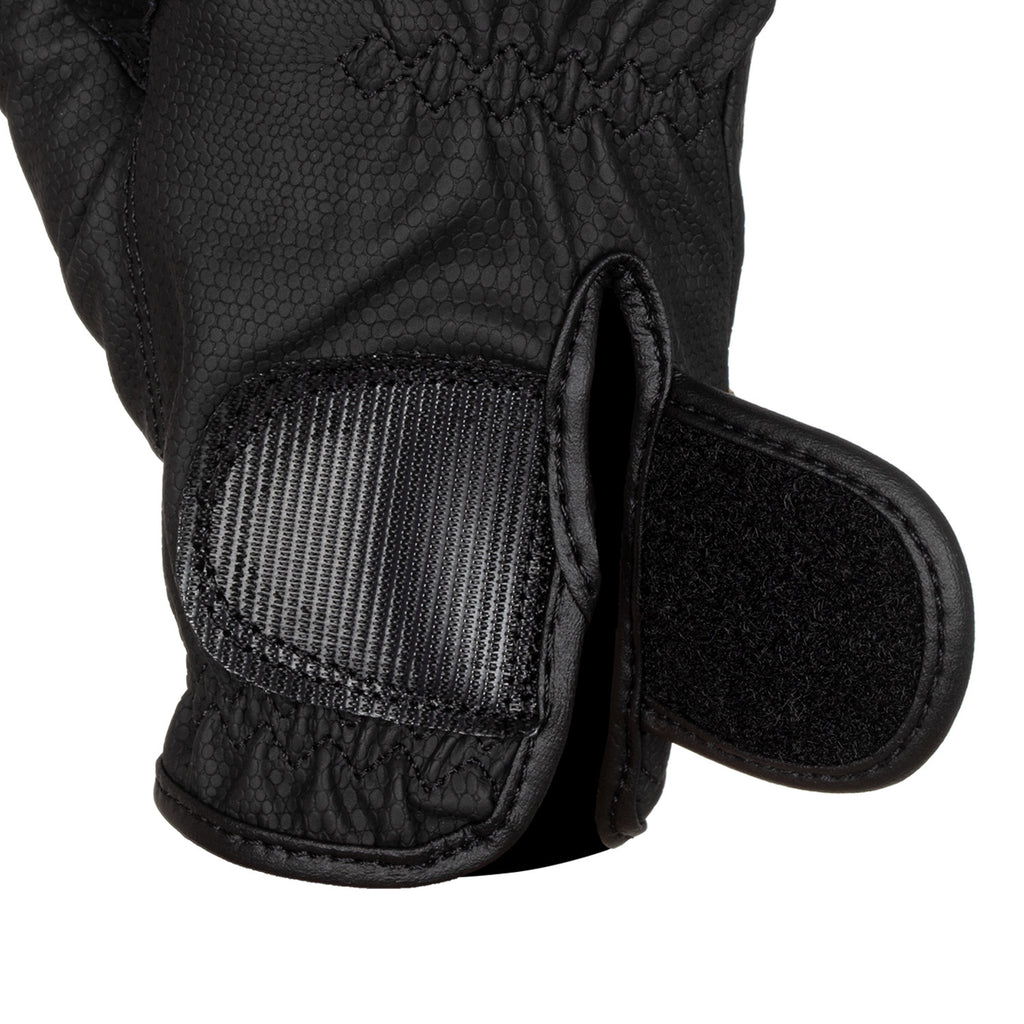 Unisex gloves in soft synthetic leather with hook-and-loop fastening