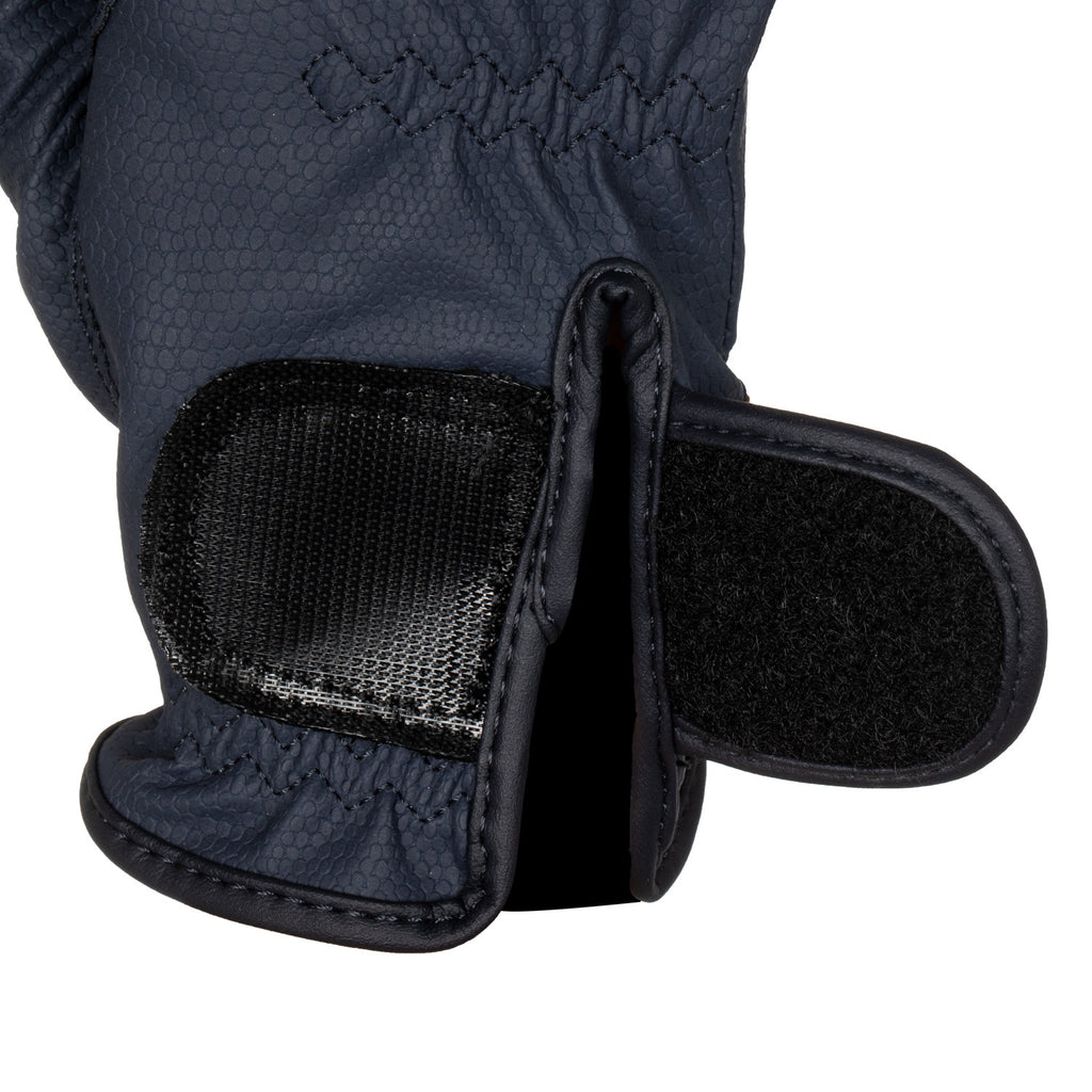 Unisex gloves in soft synthetic leather with hook-and-loop fastening
