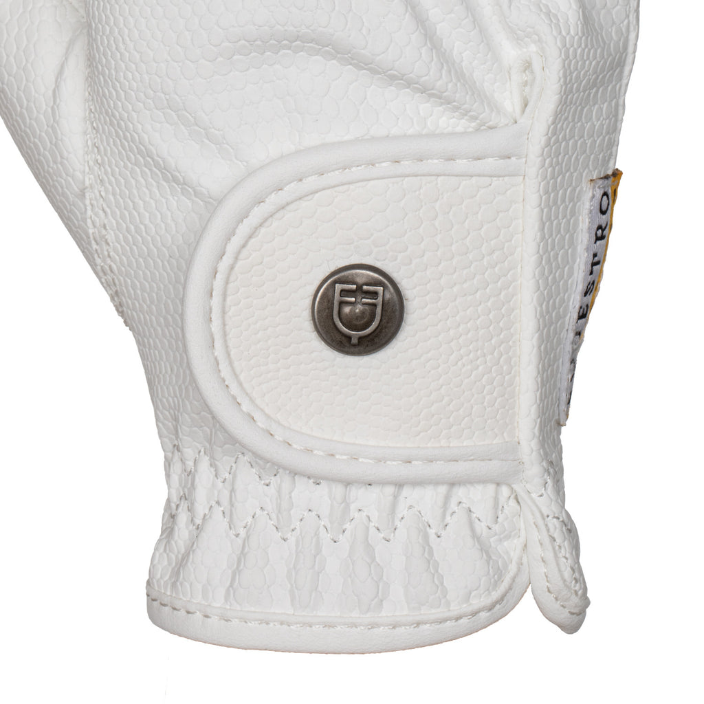 Unisex gloves in soft synthetic leather with hook-and-loop fastening