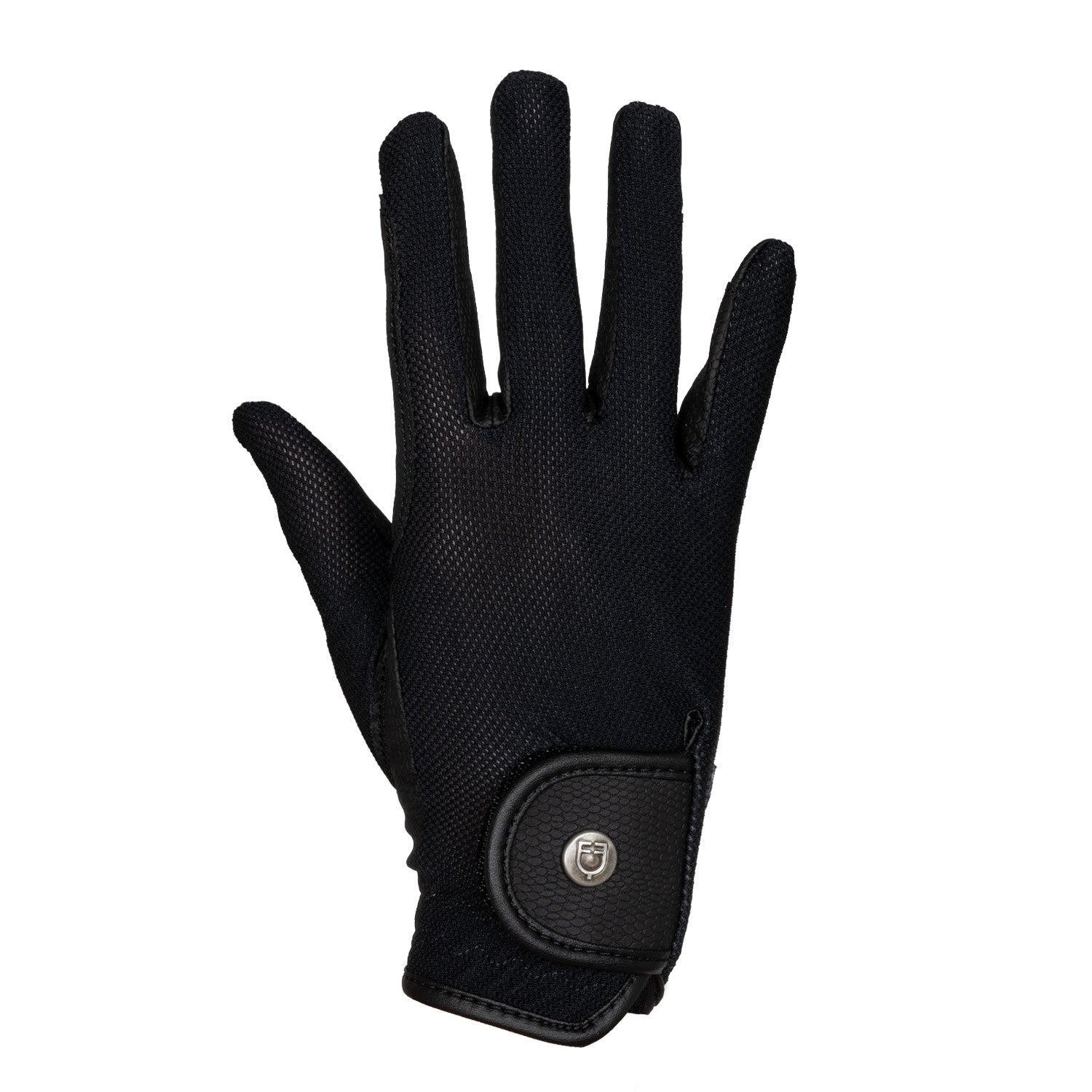 Equestro Unisex gloves in technical fabric and mesh