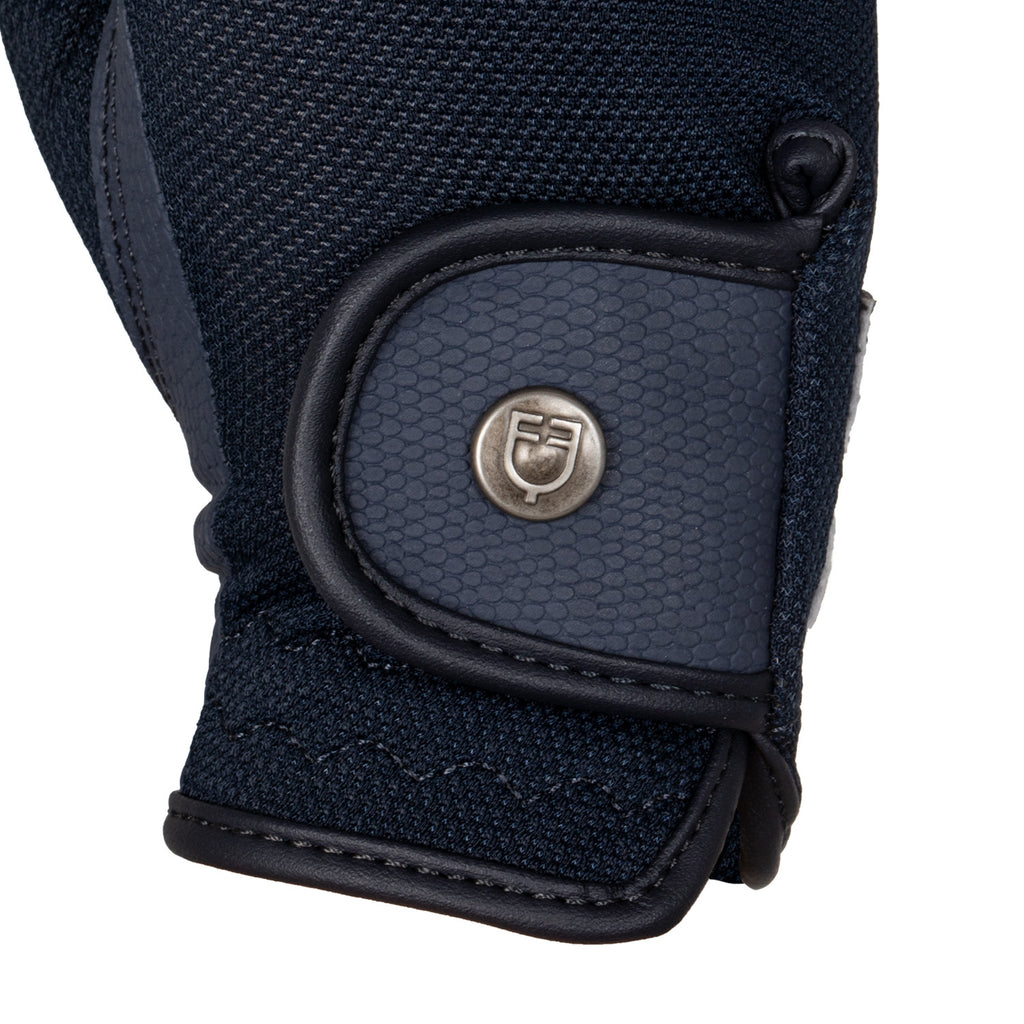 Unisex gloves in technical fabric and mesh