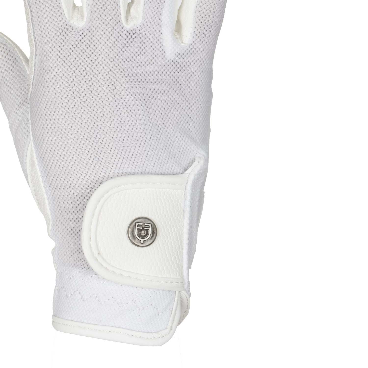 Unisex gloves in technical fabric and mesh