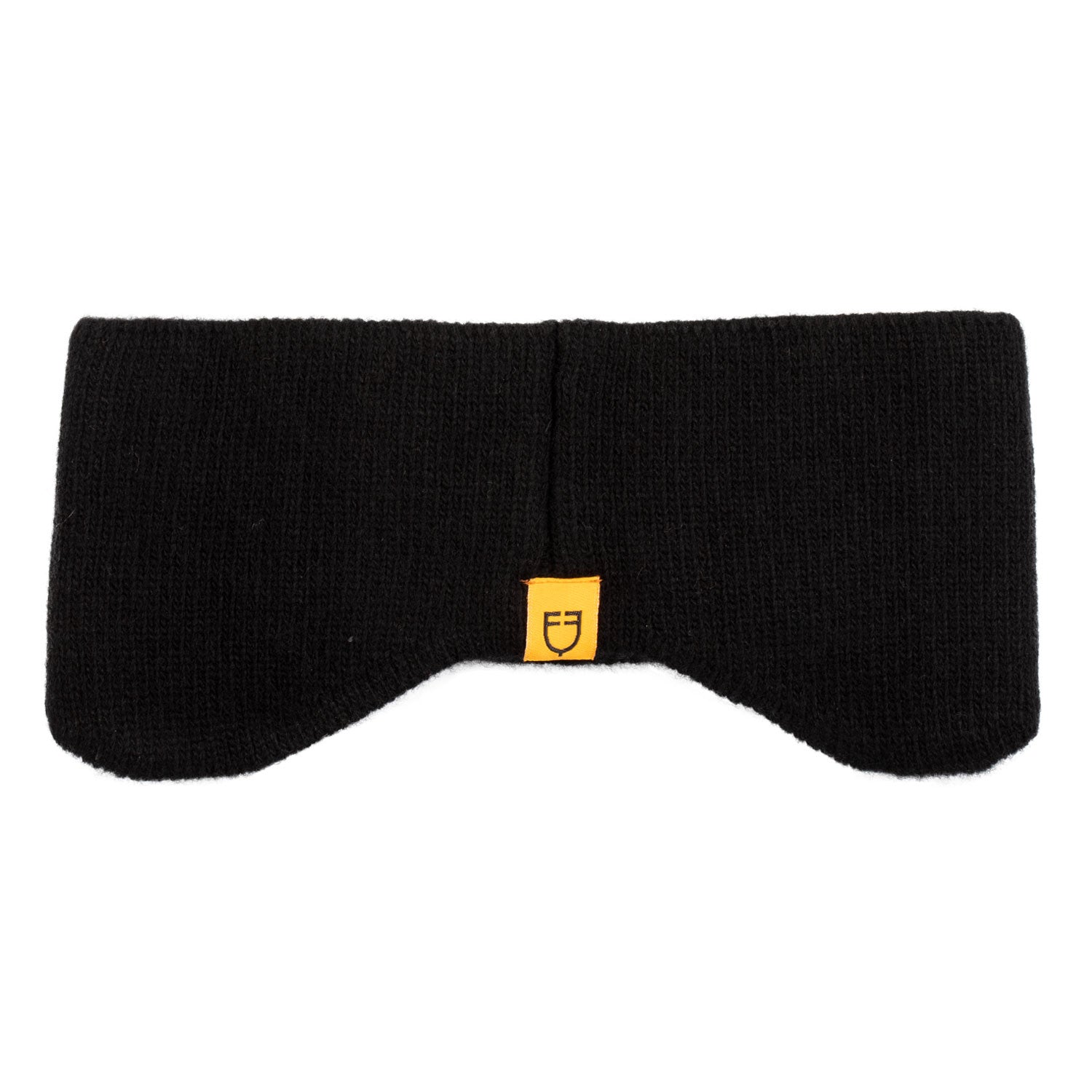 Unisex ribbed wool earmuff headband with logo