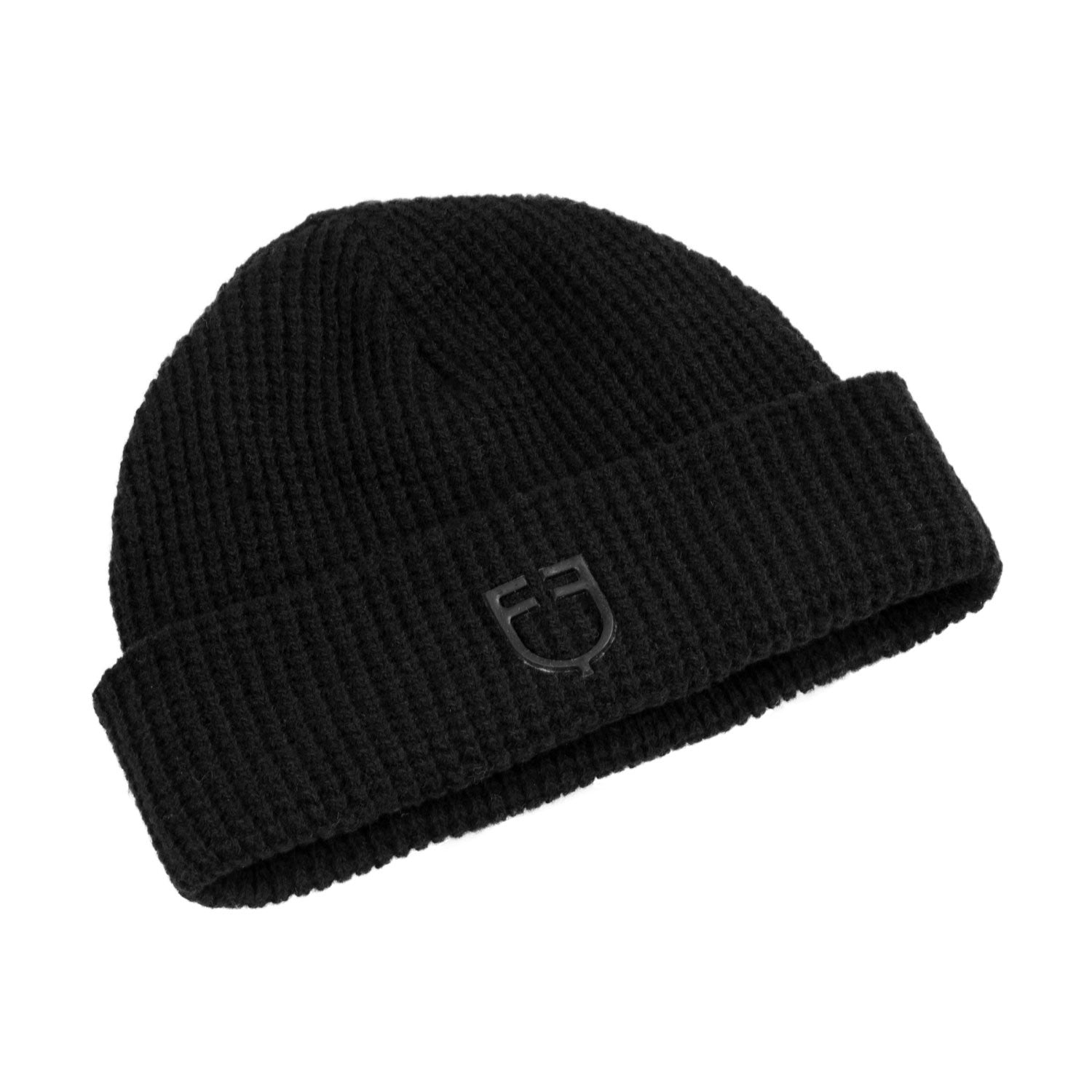 Unisex ribbed wool beanie with logo
