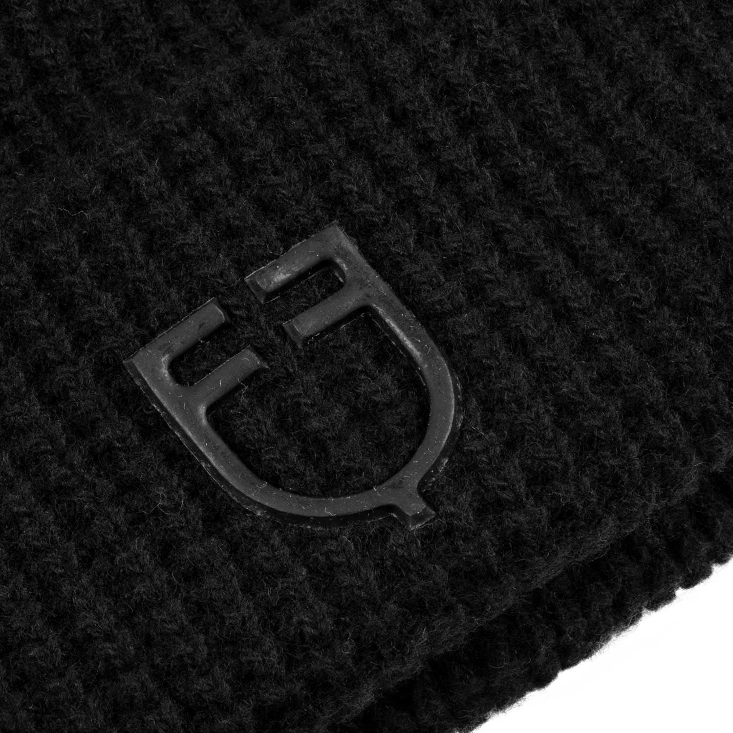 Unisex ribbed wool beanie with logo
