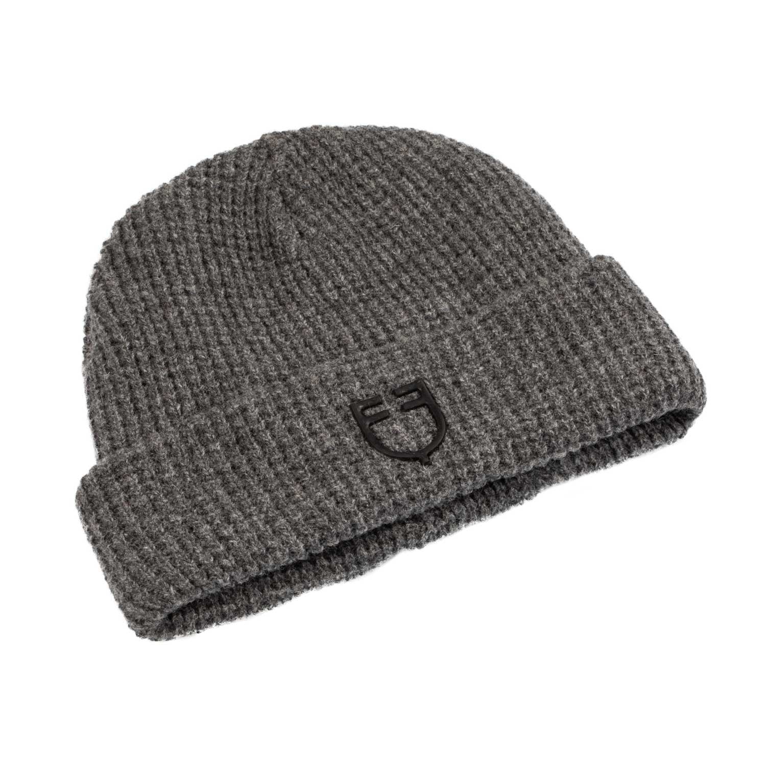 Unisex ribbed wool beanie with logo