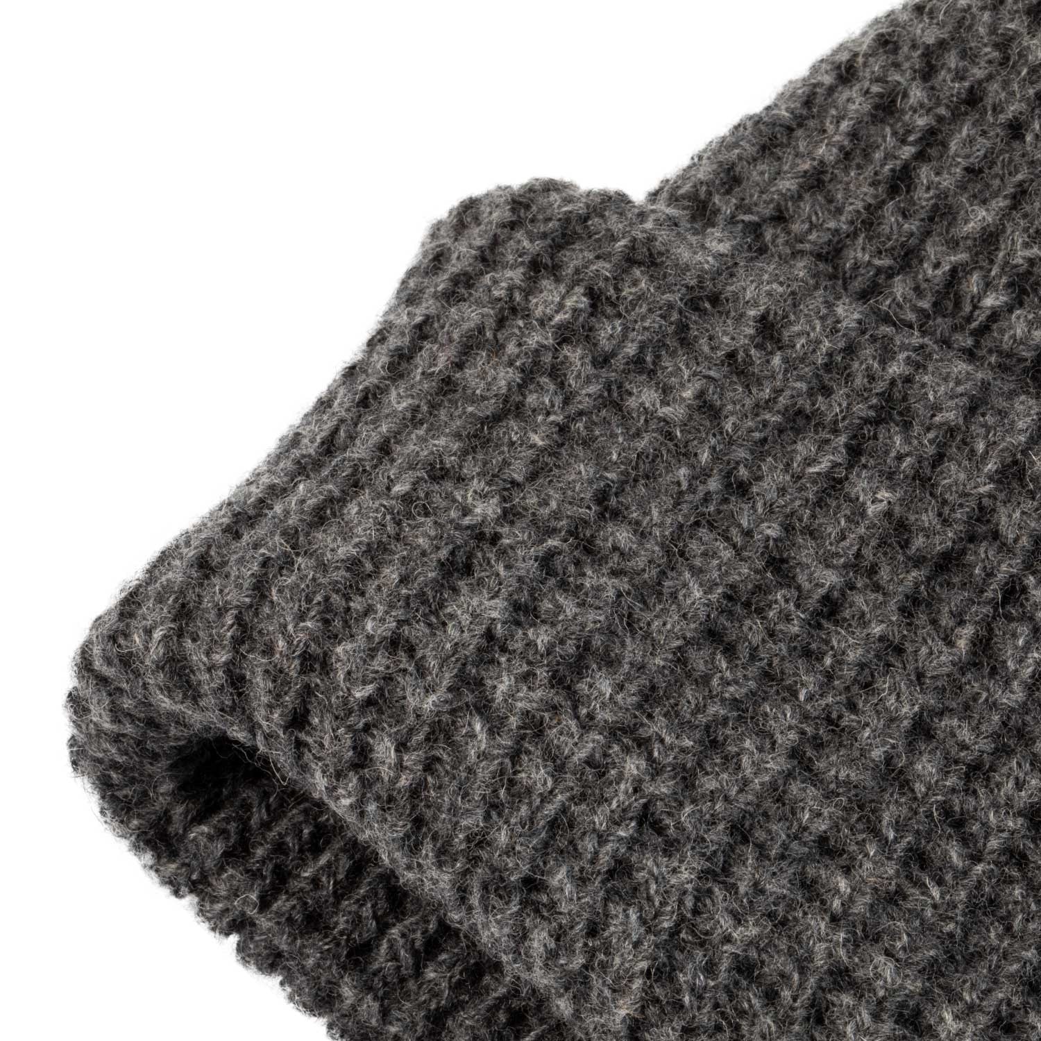 Unisex ribbed wool beanie with logo
