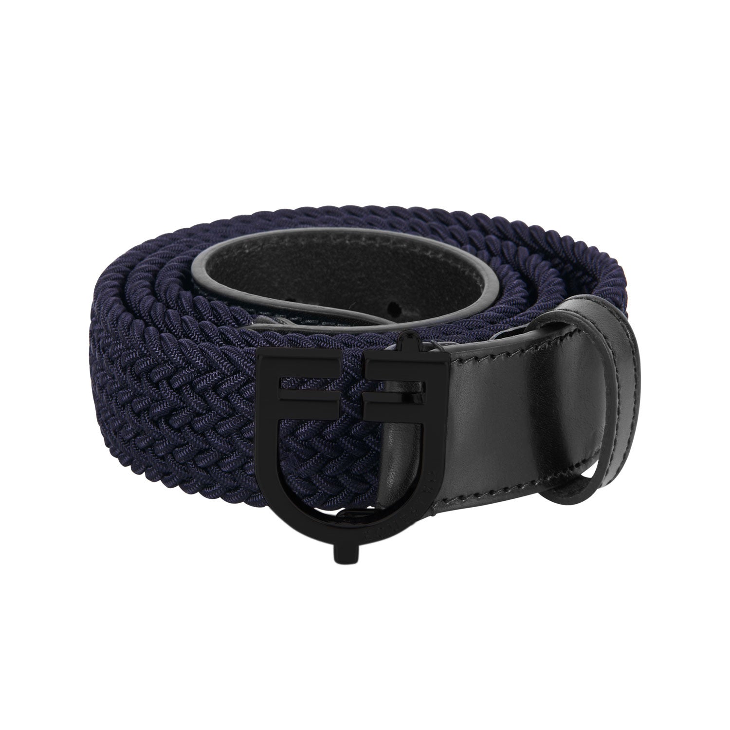 Equestro Elastic belt with black logoed buckle
