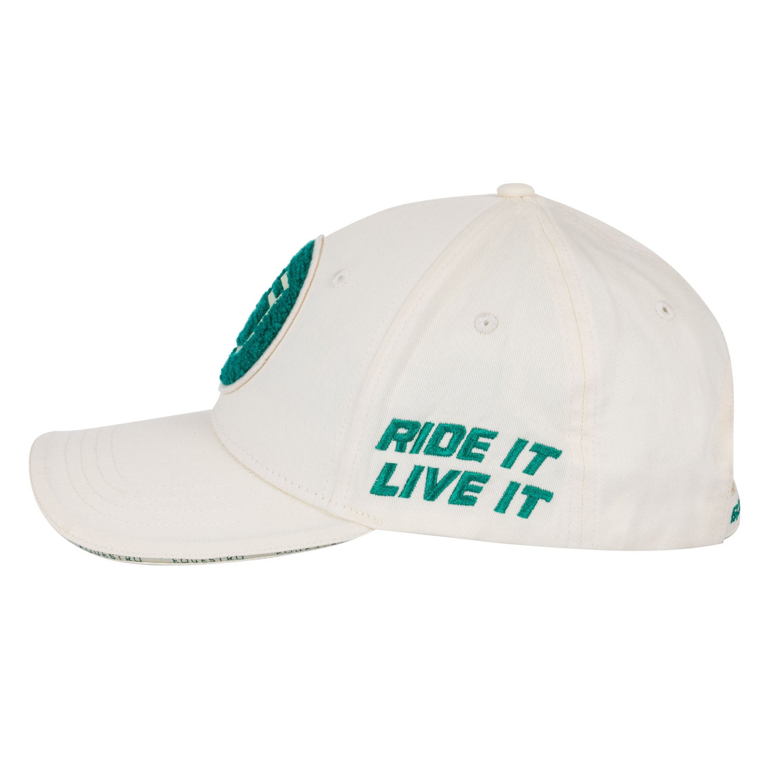 Baseball hat with sponge logo patch