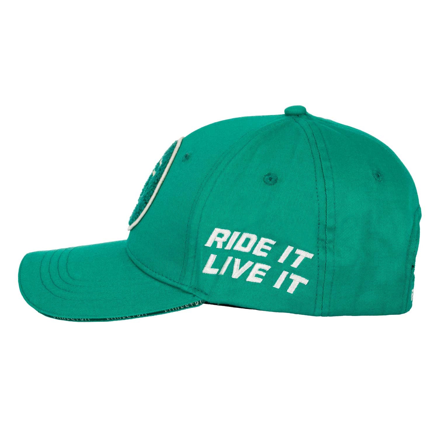 Baseball hat with sponge logo patch