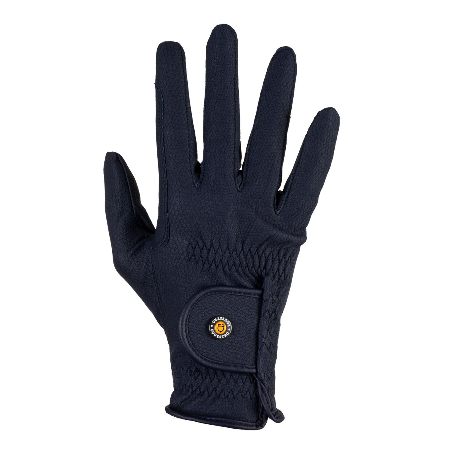 Equestro Unisex gloves in synthetic leather with tear-away closure