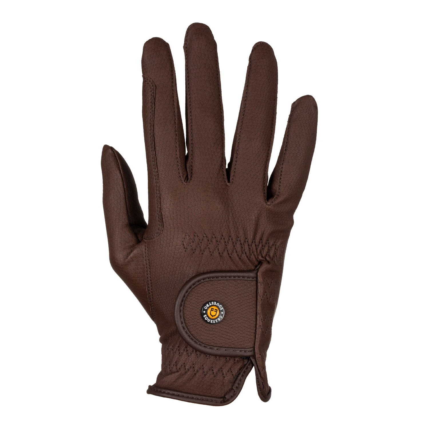 Equestro Unisex gloves in synthetic leather with tear-away closure