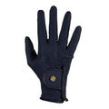 Unisex padded gloves in synthetic leather with hook-and-loop closure