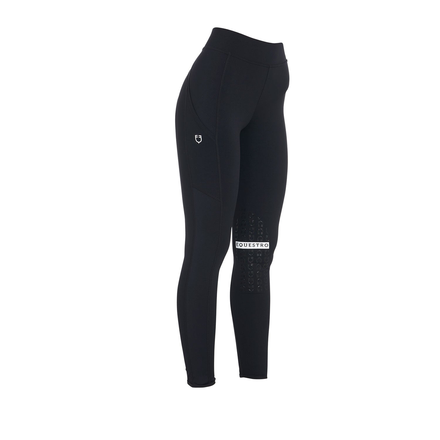 Equestro Women's slim fit leggings light stretch fabric