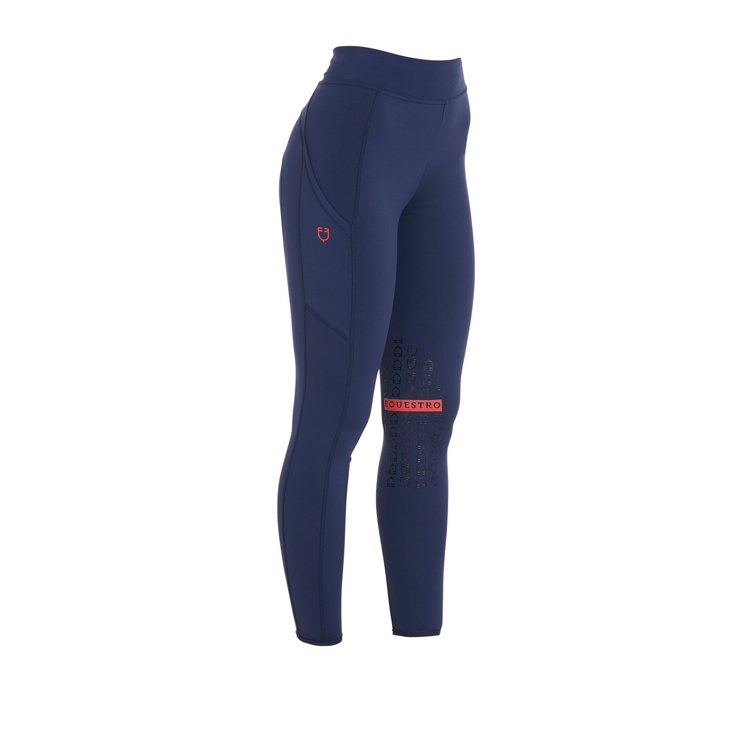 Equestro Women's slim fit leggings light stretch fabric