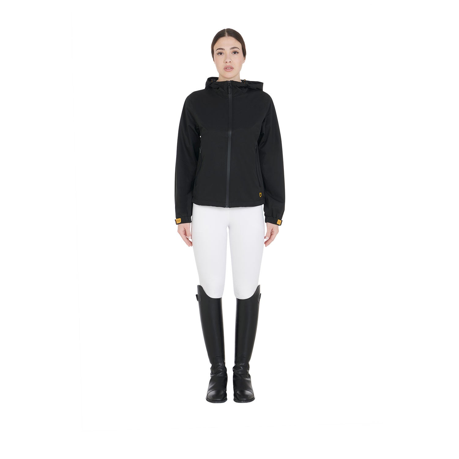 Women's three-layer technical raincoat