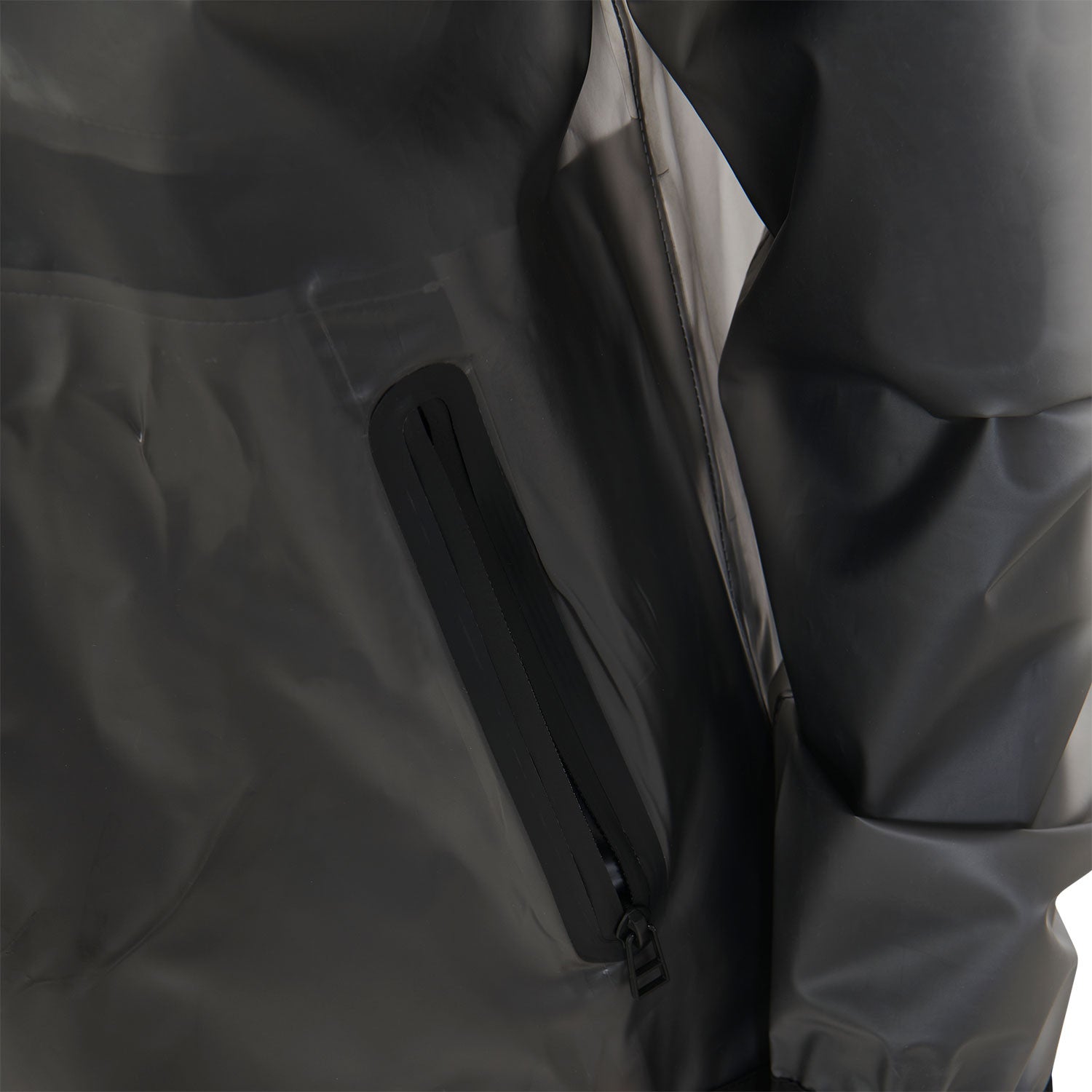Women's transparent technical raincoat