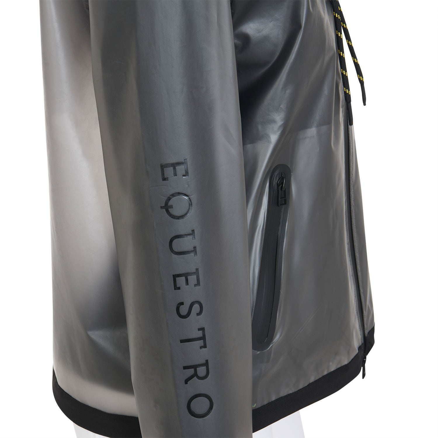 Women's transparent technical raincoat