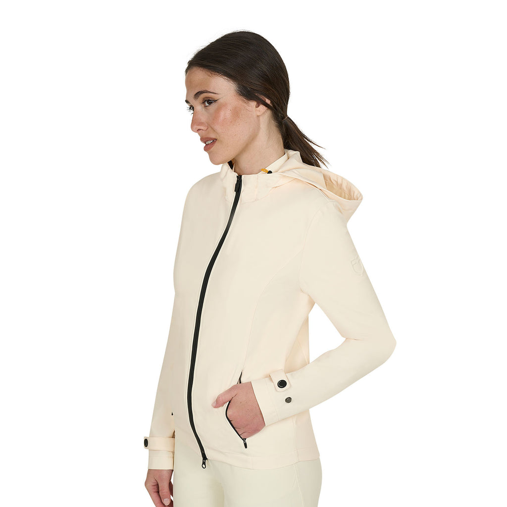 Women's slim fit softshell jacket with windproof zip