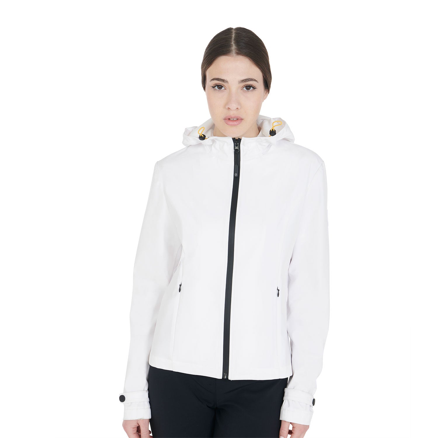Equestro Women's slim fit softshell jacket with windproof zip