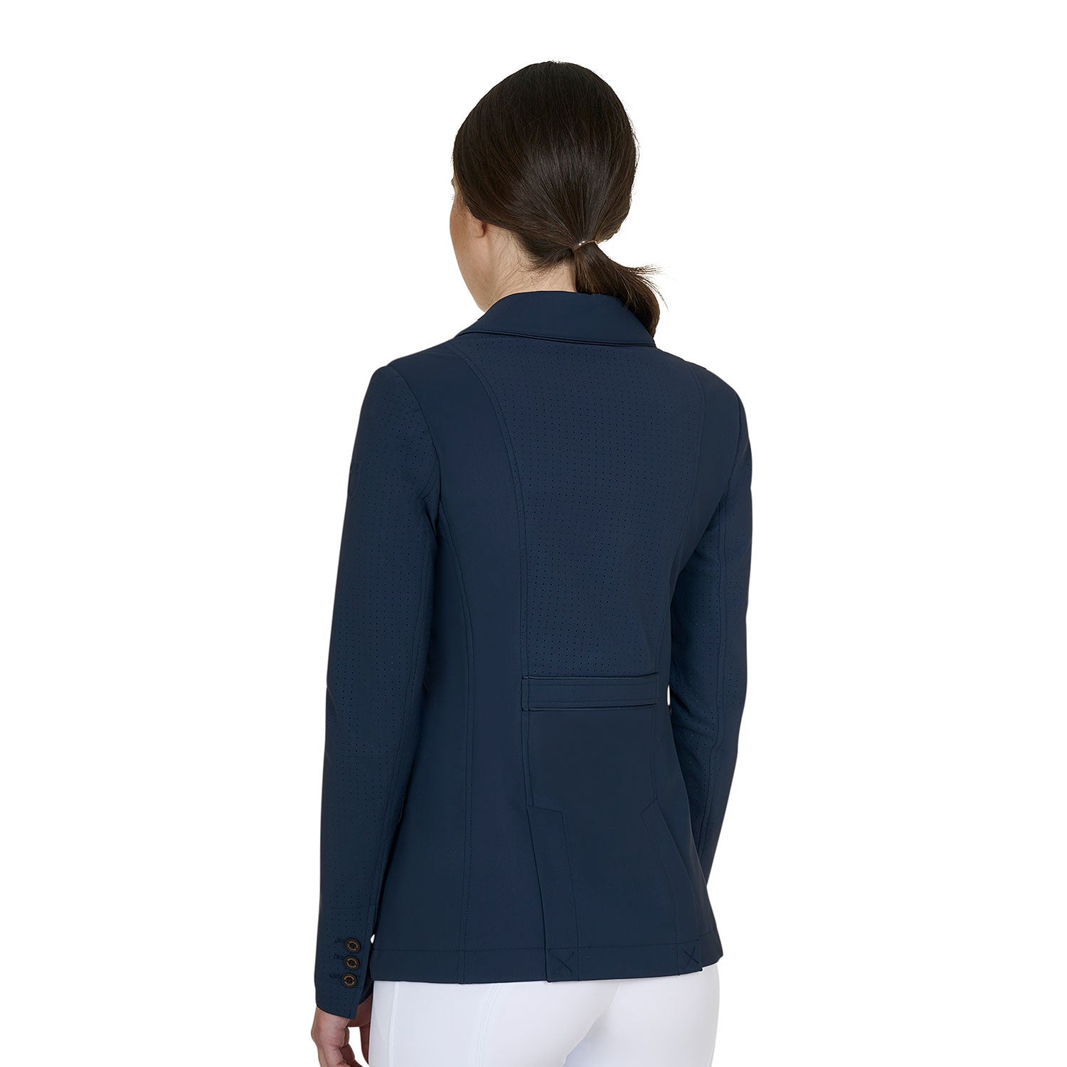 Women's competition jacket three buttons perforated fabric