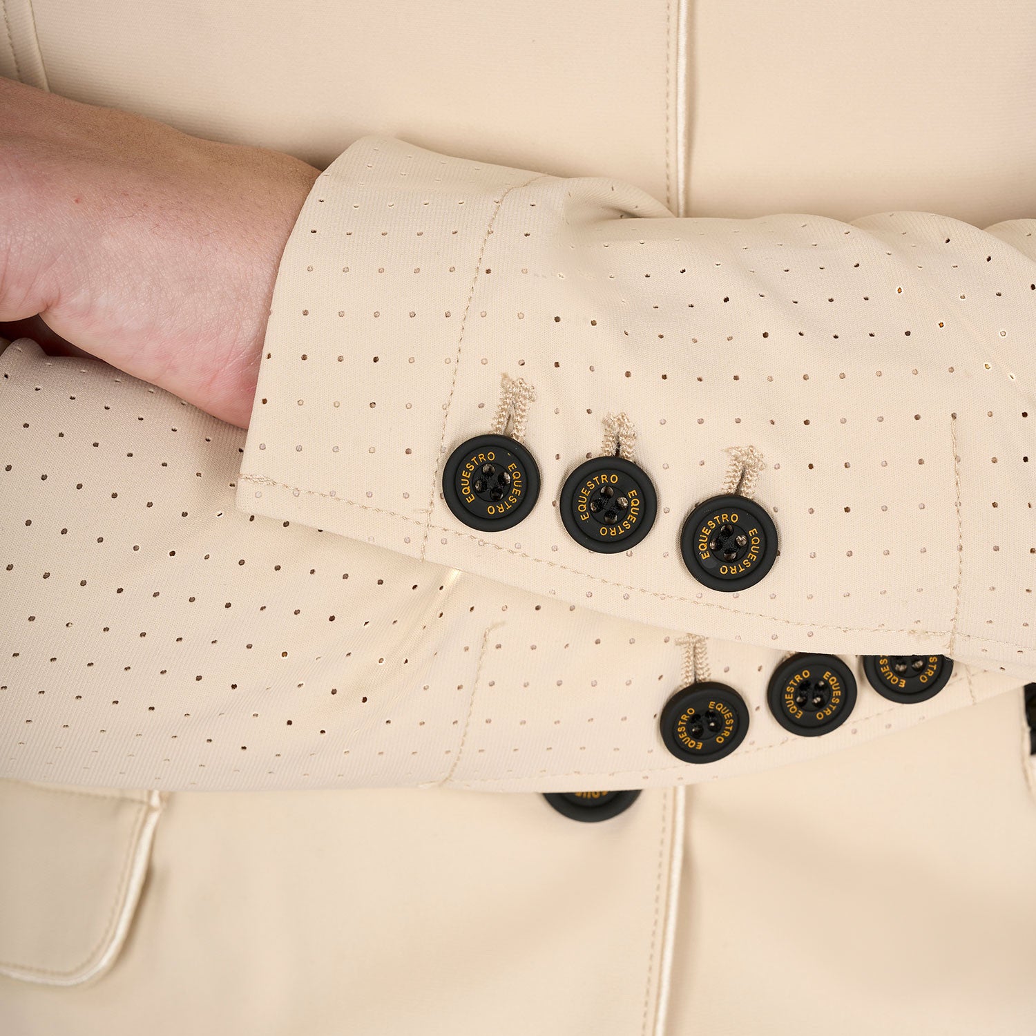Women's competition jacket three buttons perforated fabric