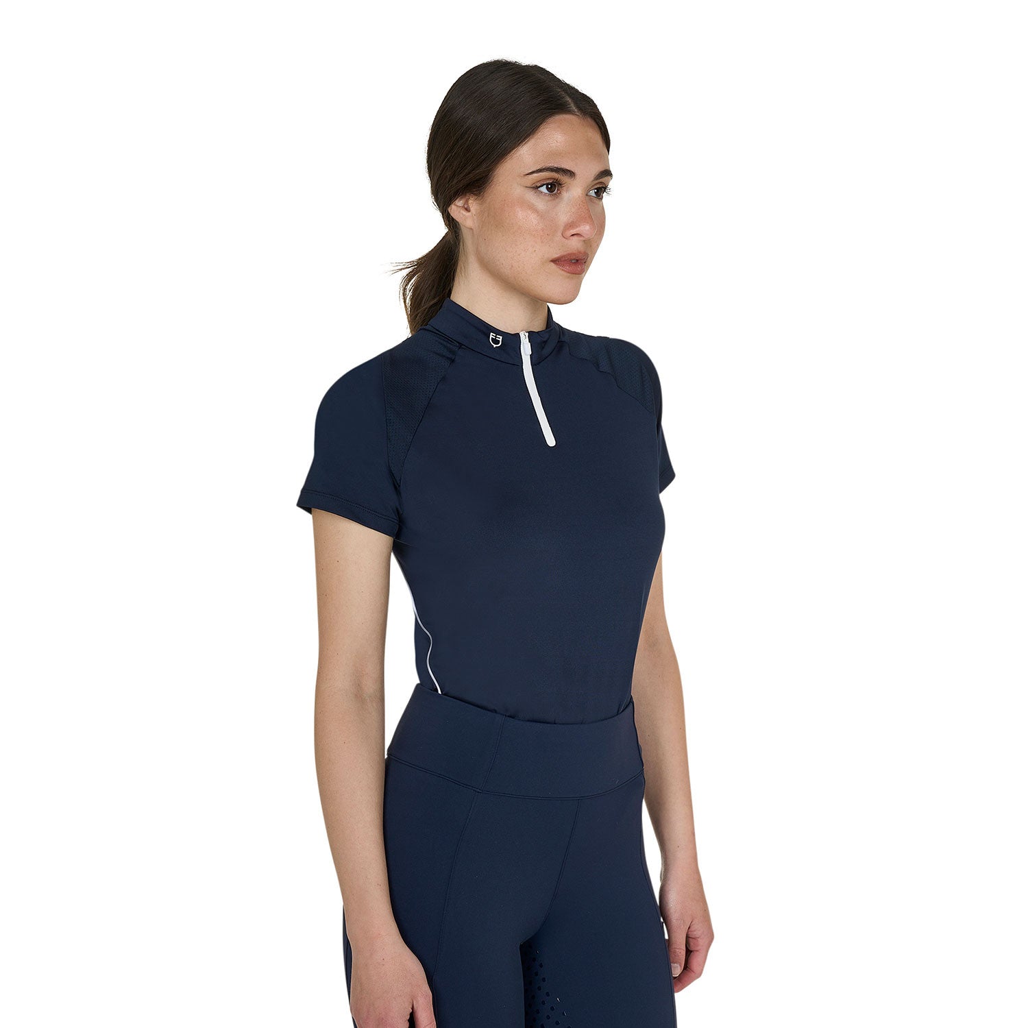 Equestro Women's slim fit technical training polo shirt