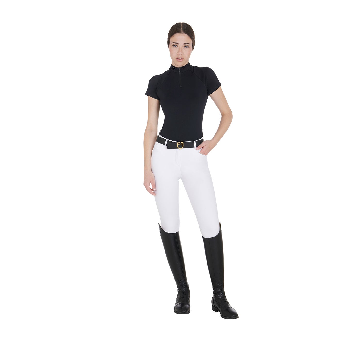 Women's slim fit technical training polo shirt